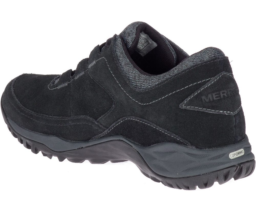 Tenis Senhora - Merrell Addison Couro Waterproof Q2 - Pretas - LPX648729